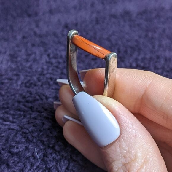 vintage jasper spinner ring  - Picture 3 of 5